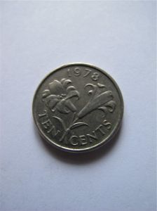 Бермудские острова 10 центов 1978