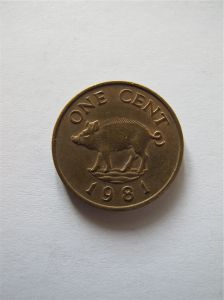 Бермудские острова 1 цент 1981