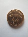 Монета Бермудские острова 1 цент 1997