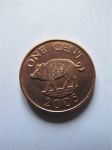 Монета Бермудские острова 1 цент 2005