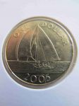 Монета Бермудские острова 1 доллар 2005