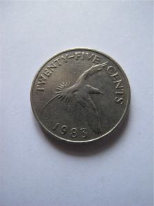 Бермудские острова 25 центов 1983
