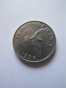 Бермудские острова 25 центов 1994