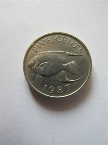 Бермудские острова 5 центов 1987