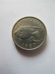 Монета Бермудские острова 5 центов 1987