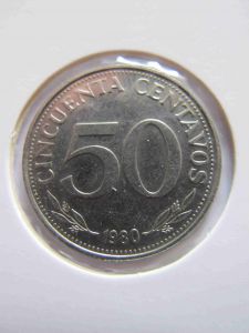 Боливия 50 сентаво 1980