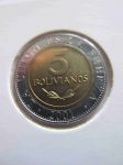 Монета Боливия 5 боливиано 2001
