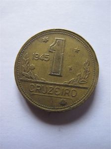 Бразилия 1 крузейро 1945