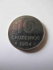 Бразилия 10 крузейро 1984