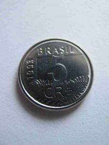 Бразилия 5 крузейро 1993