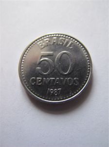 Бразилия 50 сентаво 1987