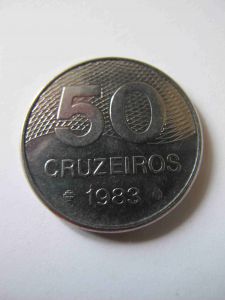 Бразилия 50 крузейро 1983