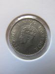 Монета Британская Индия 1/4 рупии 1940 серебро