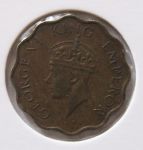 Монета Британская Индия 1 АННА 1944 (C)