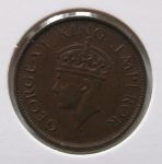 Монета Британская Индия 1/4 АННЫ 1940 (B)