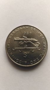 Бруней 1 доллар 1986