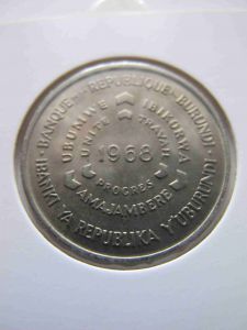 Бурунди 10 франков 1968