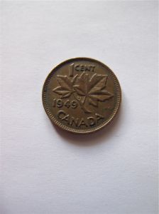 Канада 1 цент 1949