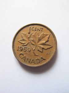 Канада 1 цент 1959