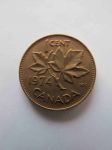 Монета Канада 1 цент 1974
