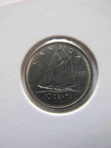 Канада 10 центов 1982