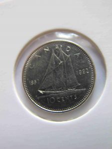 Канада 10 центов 1992