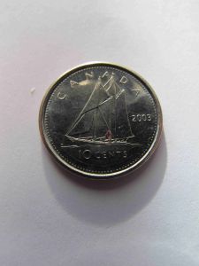 Канада 10 центов 2003