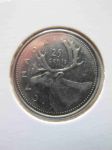 Монета Канада 25 центов 2002
