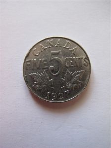 Канада 5 центов 1927