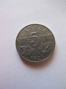 Канада 5 центов 1928