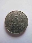 Монета Канада 5 центов 1929