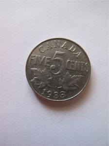 Канада 5 центов 1933