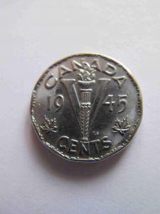 Канада 5 центов 1945