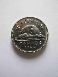 Канада 5 центов 1968