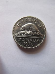 Канада 5 центов 1976