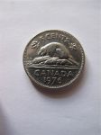 Монета Канада 5 центов 1976