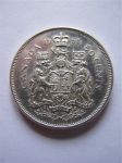 Монета Канада 50 центов 1966 серебро