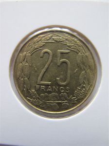 Центральные Африканские Штаты 25 франков 1975
