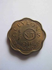 Цейлон 10 центов 1944