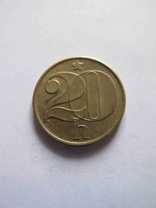 Чехословакия 20 гелеров 1987
