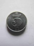 Монета Чехословакия 5 гелеров 1988