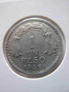 Чили 1 песо 1956