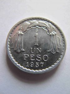 Чили 1 песо 1957