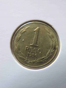 Чили 1 песо 1986