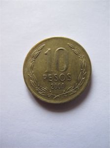 Чили 10 песо 2000