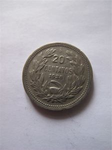 Чили 20 сентавос 1938