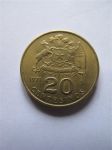 Монета Чили 20 сентавос 1971