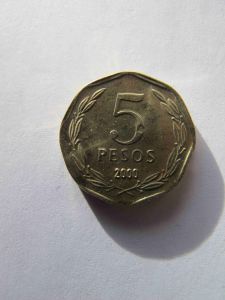 Чили 5 песо 2000