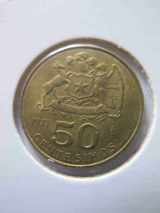 Чили 50 сентавос 1971