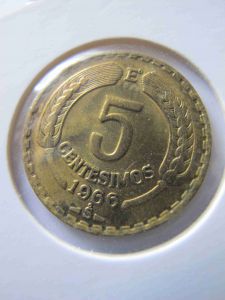 Чили 5 сентавос 1966